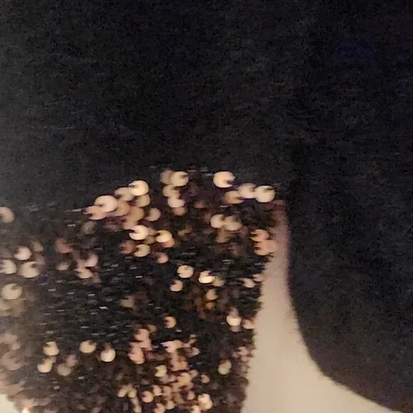 Cute Sparkle Black Sweater - Picture 2 of 5